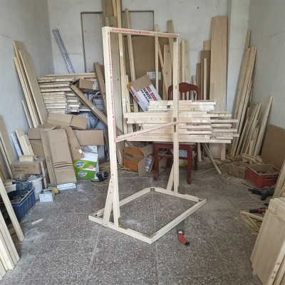 工厂直销tufting簇绒框架手工地毯框突突毯diy框架送钉条线架落地款