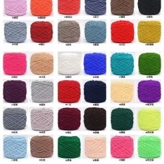 Wholesale In Stock Tufting Yarn, 8-Ply Acrylic Milk Cotton Yarn for Tufting Gun, DIY Rug Making Thread, Multiple Colors Available, Custom Orders Accepted